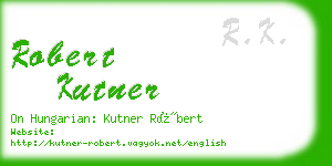 robert kutner business card